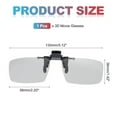thumbnail image 2 of Gafas 3D Clip-on polarizadas, marco de gafas de visualización 3D circular pasivo, 2 of 7