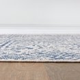 thumbnail image 3 of World Rug Gallery Contemporary Geometric Weather Resistant Reversible Indoor/Outdoor Area Rug - Blue 5'x7', 3 of 7