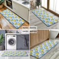 thumbnail image 6 of Yellow Lemon Fruit Patterns Blue White Pattern Kitchen Rug Mat,Kitchen Runner Rugs Non Skid Washable,Decorative Kitchen Floor Mats for Kitchen,Sink,Laundry,17"x47.2", 6 of 7