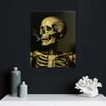 thumbnail image 4 of ONETECH Van Gogh Canvas Wall Art Skull of a Skeleton with Burning Cigarette Paintings for Wall Decorations Van Gogh Canvas Prints Pictures Artwork Ready to Hang, 4 of 4