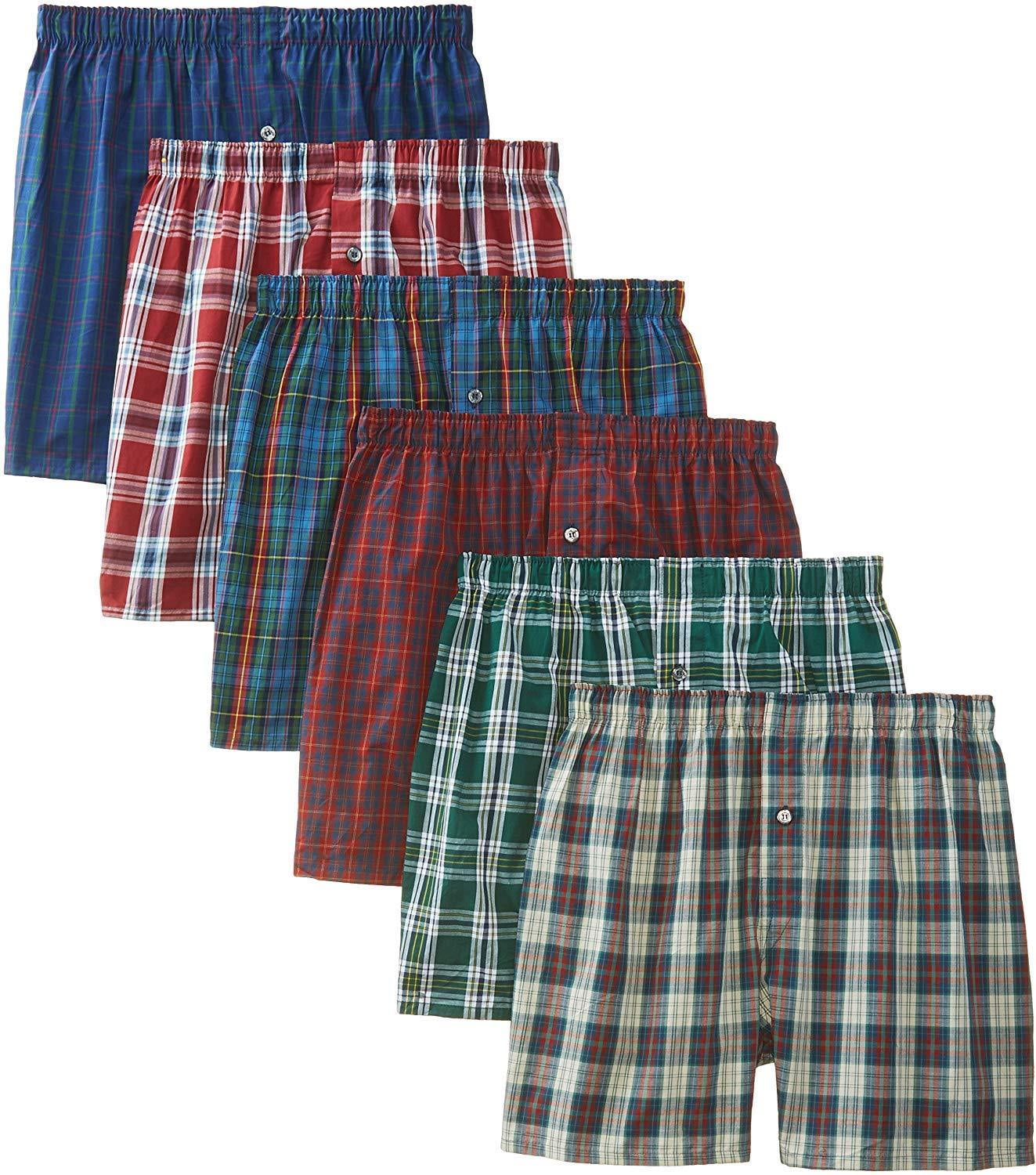 BVD Men's Underwear 55% Cotton & 45% Polyester Large Boxer Shorts- (36 ...