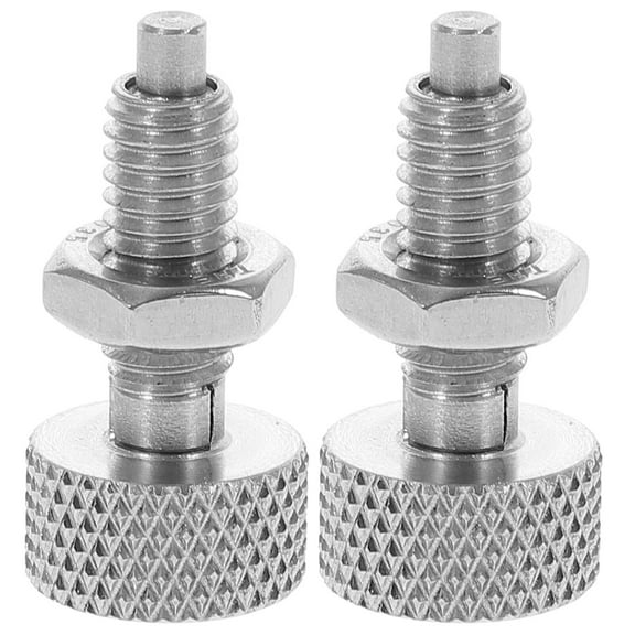 UPOUART Indexing Plunger Pin Retractable Spring Plunger Knurled Handle Design 2Pcs 1.0X0.5X0.5In