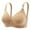Beige, variant on LYEAA Womens Push up Bras No Wire Lightly Lined Wireless Daily Bras Wirefree Adjustable Strap Lift Soft Bralette Breathable Comfort All Coverage Sleeping Bras Beige 2XL
