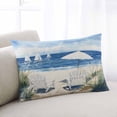 thumbnail image 2 of Coastal Wave Blue Throw Pillow Cover 16 x 24 Inch Decorative Pillow Cover Nautical Ocean Beach Sea Oil Painting Lumbar Pillowcase Seasonal Rectangle Cushion Case for Couch Sofa Bed Living Room, 2 of 7