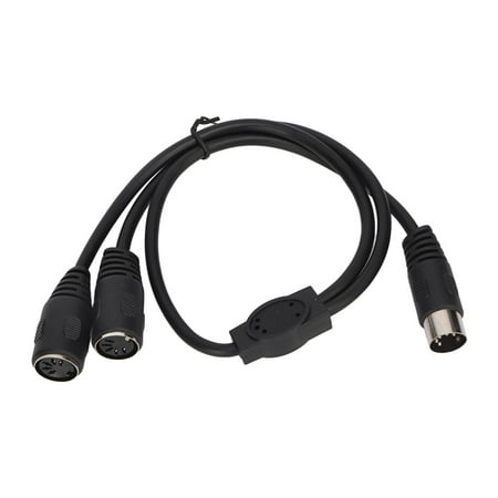 DIN 5 Pin Adapter Cable, DIN 5 Pin Male To 2 DIN 5 Pin Female Cord 1 ...