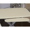 thumbnail image 6 of Household Essentials Wide Mega Ironing Board 4-Leg, Steel Top Pressing Station, Heat-Resistant Fiber Pad and Cotton Cover, Includes Sleeve Board and Iron Rest with Hanger Bar, Silver Frame, 6 of 11