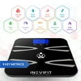 thumbnail image 2 of INEVIFIT BODY-ANALYZER SCALE, Highly Accurate Digital Bathroom Body Composition Analyzer, Measures Weight, Body Fat, Water, Muscle, BMI, Visceral Fat & Bone Mass for 10 Users. 5-Year Warranty - Black, 2 of 7