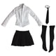 thumbnail image 2 of Conjunto De Falda Y Camisa De Uniforme De Estudiante 2x1/6 Para Cuerpo Femenino De Acción De 12 "negro, 2 of 8