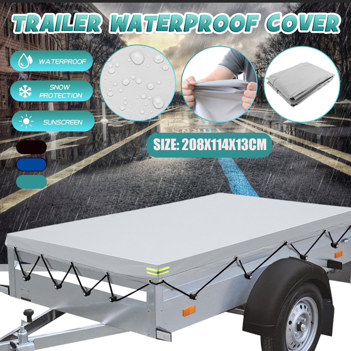 SavvyCraft 22-24 Travel Trailer Cover Breathable and Water Repellant RV Camper Cover 