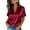 Wine, variant on CIENVNSTG Womens Satin Silk Blouse Short Sleeve Lapel Collar Tops Lightweight Solid Color Button Down Shirts Work Business Dressy Outfits Light Gray S