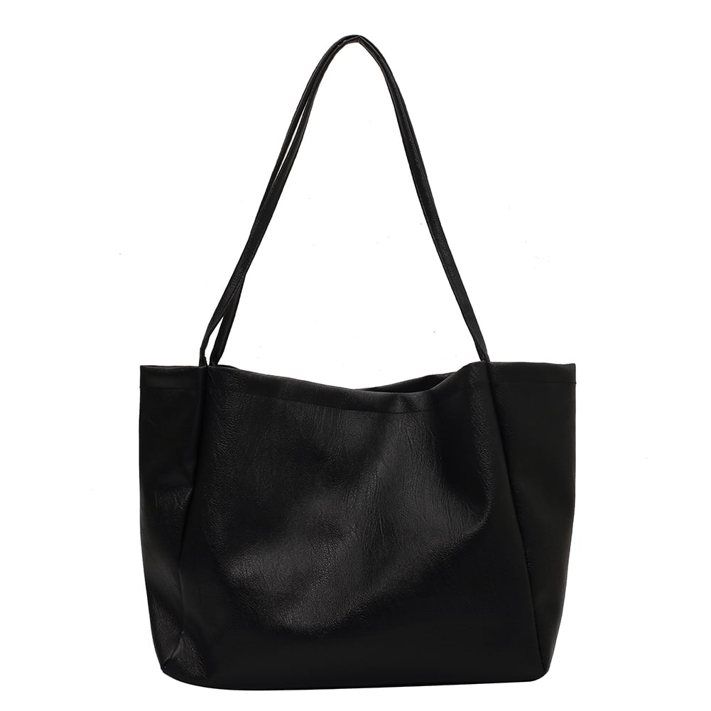 Yucurem Fashion Women PU Leather Shoulder Bag Casual Large Tote ...