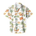 thumbnail image 6 of HAJWOH Hawaiian Shirt for Men Casual Button Down Short Sleeve Summer Beach Shirts Loose Fit Floral Print Tropical Tops, 6 of 7