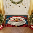 thumbnail image 2 of Christmas Door Mat – Woven Polyester Holiday Entrance Mat, 23.6 in x 15.7 in, Non-Slip Backing, Multicolor Festive Design, 2 of 6