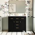 thumbnail image 2 of Durable Ceramic Basin & High-quality MDF Boards | Bathroom Vanity for Efficient Storage | Smooth and Wearable Materials, 2 of 7