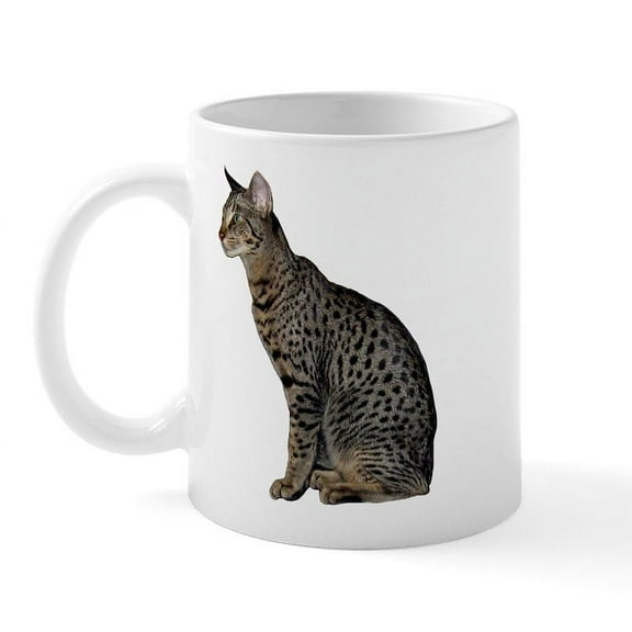 CafePress - Savannah Cat Mug - 11 oz Ceramic Mug - Novelty Coffee Tea Cup