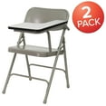 thumbnail image 2 of Flash Furniture Rutherford Steel Adult Folding Chairs with Left Handed Tablet Arm, Set of 2, Gray, 2 of 13