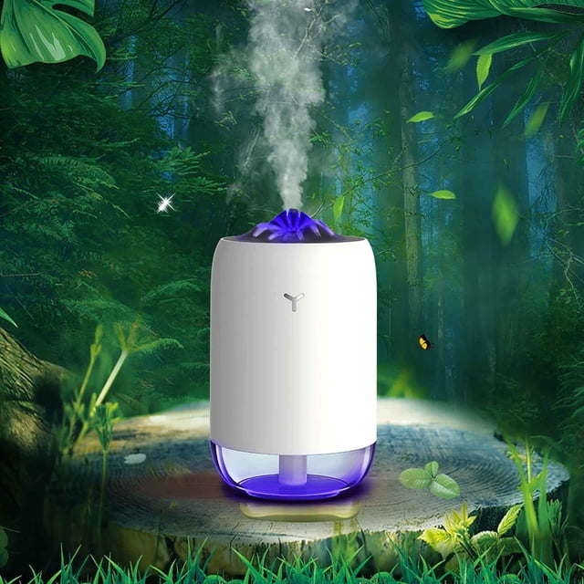 Boovnll Night Light, Flame Humidifier Usb Car Aromatherapy Sprayer Night Hydration Mini Portable Humidifier, Night Lights Plug Into Wall