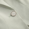 thumbnail image 5 of Gmluru Womens Blazers Green Solid Color Lapel Button Elegant Suit Jacket Business Casual S-3XL, 5 of 6