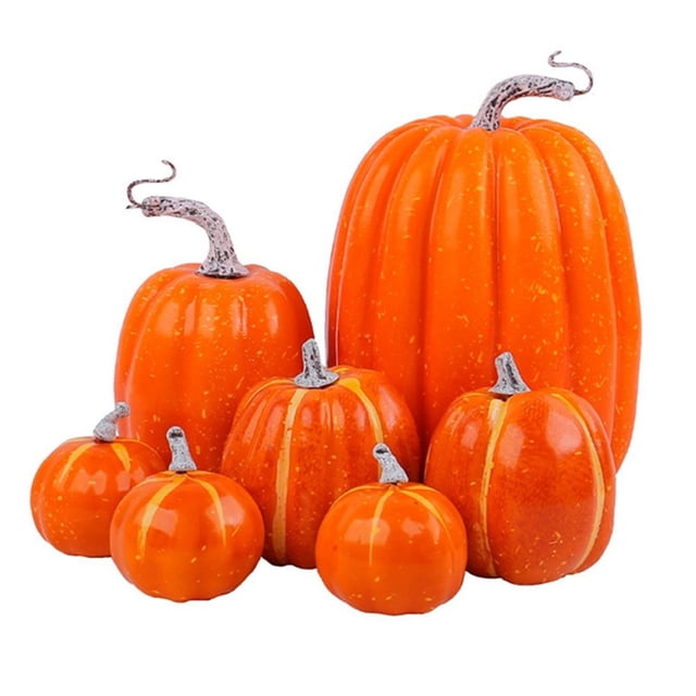 Lefu Fall Decorations for Home Artificial Fake Pumpkins Thanksgiving Pumpkins Decor