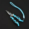 thumbnail image 5 of Hvmvliv Fishing Pliers 4.92x1.57in Stainless Steel Fishing Pliers with Sheath, Hook Removers, Fishing Pliers Outdoor Fishing Supplies Blue, 5 of 9
