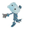 thumbnail image 1 of Squeaky Plush Dog Toy Splicing Bite Resistant Tooth Protection Relieve Anxiety 3D Dog Molar Toys Hippo, 1 of 4