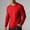 Red, variant on TASICA Men's 100% Cotton Top Round Neck Solid Color Pullover Casual Straight Shoulders Long Sleeve Blouses Cultural Undershirt Fall Winter Outfit Clothe