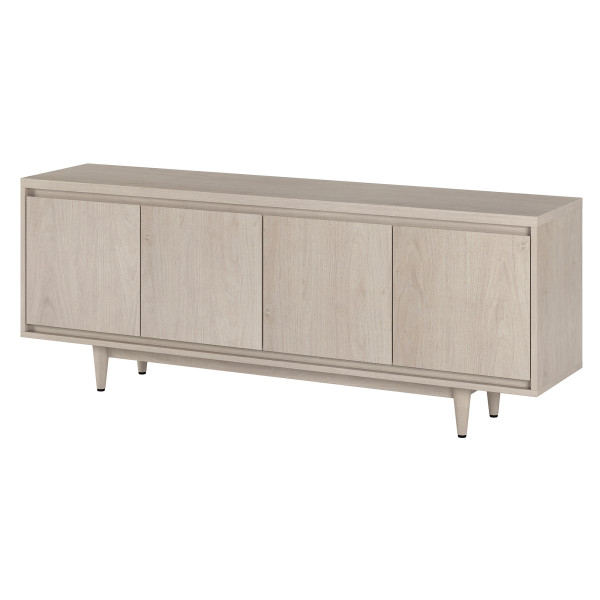 Aelin Rectangular TV Stand for TV's up to 75" in Alder White