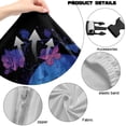 thumbnail image 6 of TSOVTHRID Skull Skeleton Rose Floral Print 4 Pieces Gaming Chair Covers Slipcovers, Non-Slip Stretchable Computer Reclining Gaming Chair Seat Cover with Armrest Covers, 6 of 7
