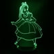 thumbnail image 3 of Lámpara de ilusión LED 3D de Alice Wonderlands con luz nocturna, 3 of 3