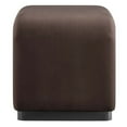 thumbnail image 3 of Accent Stool Chair Ottoman, Dark Brown, Velvet, Living Kitchen Cafe Bistro Hospitality Restaurant, Modern Contemporary Boutique HB36437, 3 of 10