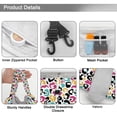 thumbnail image 3 of Leopard Full Print Drawstring Cosmetic & Makeup Bag – Large Portable Makeup Organizer with Inner Zipper Pocket & Mesh Compartment, Travel Toiletry Bag for Women, 3 of 5
