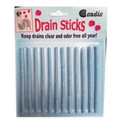 Cadie - Drain Sticks Disposals Keep Sinks Bath Tubs Toilets Pipes Drains Clear Set of 12 Blue