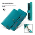 thumbnail image 4 of Samsung Galaxy S20 FE 5G Wallet Case, Dteck 2 in 1 Magnetic Detachable Wallet Purse [Crossbody Chain] Durable PU Leather Zipper Handbag Folio Flip Card Slot Protection Back Cover, Blue, 4 of 10