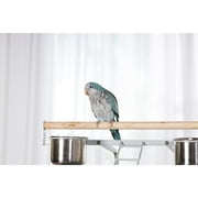 Prevue Pet Products Select Wrought Iron Parrot Bird Cage 24x20x60, Pewter