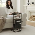 thumbnail image 6 of C-Shaped End Table with Storage - Retro Side Table for Small Spaces, 6 of 7