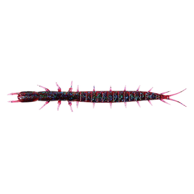 Tackle HD 8-Pack Mega-Mite Hellgrammite Fishing Bait, 8 3D Scanned Fishing  Lure, Soft Plastic Bass Lures, Fishing Lures for Freshwater, Plum