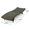 thumbnail image 3 of Wicker Chaise Lounge Chair Recliner Armless Adjustable Lounger Chairs for Poolside, Patio, Deck, or Garden, 3 of 6