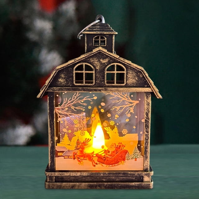 Adorno de Navidad Baoblaze luz nocturna Interior y Exterior Estilo F