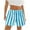 Sky Blue, variant on Jalioing Women's Lounge Shorts Elastic Waist Striped Casual Shorts Summer Fashion Drawstring Beach Shorts