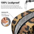 thumbnail image 3 of Insulated Lunch Bag for Women, Floral Print Oxford Fabric Lunch Box, Leakproof Thermal Cooler Tote for Work, School & Picnic, Leopard Animal Print, 3 of 5