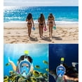 thumbnail image 5 of Masque de Snorkeling 180° Caméra d'Action Compatible Masque de Natation (Bleu) S/M, 5 of 5