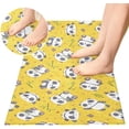 thumbnail image 4 of Coolnut Yellow Panda Bamboo Bathroom Rugs Floor Mats Non-Slip Soft Absorbent Microfibers Plush Bath Rugs for Bath Kitchen Shower Floor Home Decor Gifts, 4 of 7