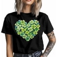 thumbnail image 3 of Camisetas informales de manga corta con trébol del Día de San Patricio para hombre, camisetas gráficas, 3 of 8