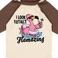 thumbnail image 4 of Inktastic I Look Totally Flamazing with Flamingo in Sunglasses Boys or Girls Long Sleeve Baby Bodysuit, 4 of 5