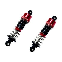 MERIGLARE 2 Pieces RC Car Rear Shock Absorbers RC Accessory Lightweight Metal Replacement for 16207 16208 16209 16210 1/16 Scale RC Car