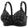 thumbnail image 4 of Sakmal Jelly Bras for Older Women Bralette Lift Soft Cup Black T-Shirt Bra for Women M, 4 of 4