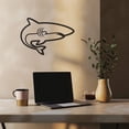 thumbnail image 6 of Violaura Shark Metal Wall Art - Easy to Install Hanging Perfect for Home, Living Room Decor (36.0" x 25.6"), 6 of 8