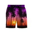 thumbnail image 2 of XINPING Board Shorts Men's Long Breathable Tropical Print Quick-Dry Spring Break Swim Trunks with Pockets Anti-Chafe Summer Swimwear, 2 of 3