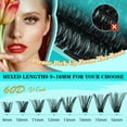 thumbnail image 3 of Kit de extensión de pestañas AMZGIRL LASH, 240 unidades, rizo en D de 9 a 16 mm, 3 of 7