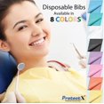thumbnail image 3 of ProtectX Disposable Dental Bibs Napkin, Patient, Tattoo, Upgraded Quality, Soft and High Absorbent Waterproof, 13" x 18" Yellow 50 PCS, 3 of 5